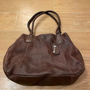 Fossil Brown Leather Hobo Bag
